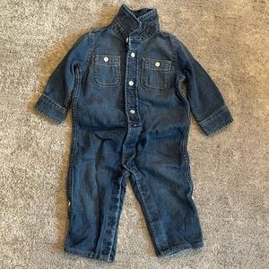 GAP Dark Blue Denim One-Piece Coverall